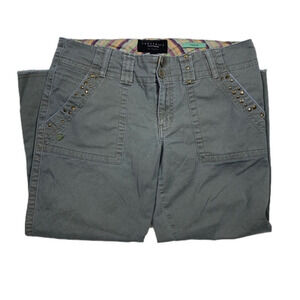 SANCTUARY Women Peace Cropped Green Pants Size 30